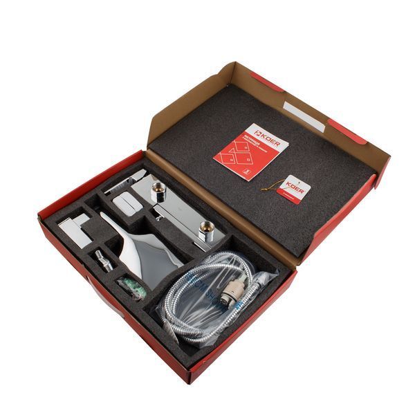 Змішувач для ванни з коротким виливом Koer KB-41039-01 (Колір хром) (KR5996) KR5996 фото
