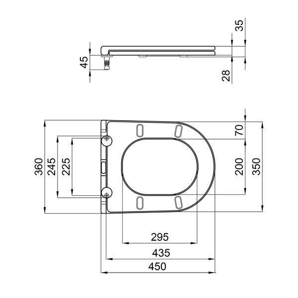 Сидіння для унітаза Qtap (Robin, Scorpio) з мікроліфтом Slim QT99HXU09W SD00046080 фото