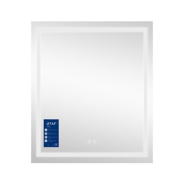 Зеркало Qtap Mideya (MI1) 700х800 с LED-подсветкой Touch, с антизапотеванием, диммером QT2078DCF7080W SD00051747 фото