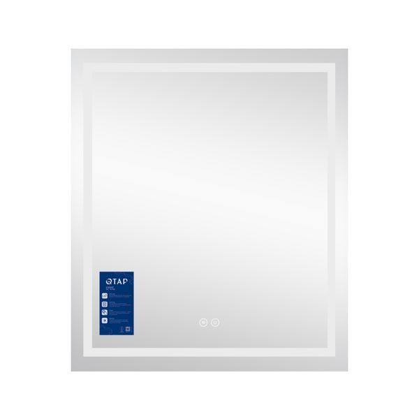 Зеркало Qtap Mideya (MI1) 700х800 с LED-подсветкой Touch, с антизапотеванием, диммером QT2078DCF7080W SD00051747 фото