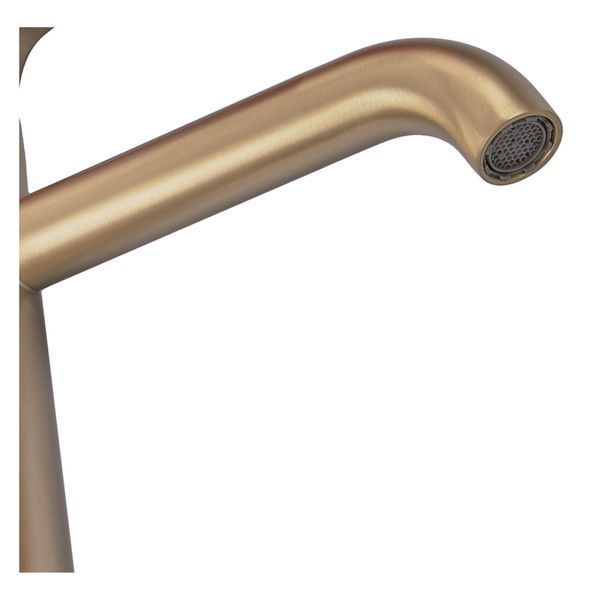 Смеситель для умывальника Zerix Rex-001-B Brushed Gold из нерж. стали (Цвет матовое золото) (ZX6116) ZX6116 фото