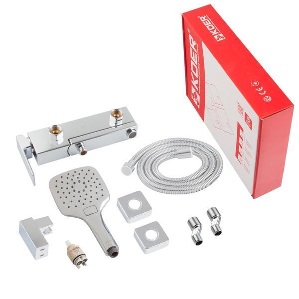 Змішувач для ванни з коротким виливом Koer KB-41039-01 (Колір хром) (KR5996) KR5996 фото