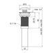 Донний клапан для раковини Qtap PU03 225х70х70 Matt black SD00044165 фото 2