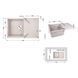 Кухонная мойка Lidz 790x495/230 COL-06 (LIDZCOL06790495230) SD00039802 фото 2