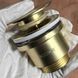 Комплект 3 в 1 WHITE / MATTE GOLD: Меблева раковина MIXXUS STYLE-1502 70х48 см + Змішувач KOER KB-10028-12 + Донний клапан PW-11-12 KRM999194 фото 20