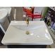 Комплект 3 в 1 WHITE / MATTE GOLD: Меблева раковина MIXXUS STYLE-1502 70х48 см + Змішувач KOER KB-10028-12 + Донний клапан PW-11-12 KRM999194 фото 6