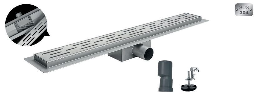 Душовий трап із нержавіючої сталі SUS304 Koer FD01-70x700 (KR3274) KR3274 фото