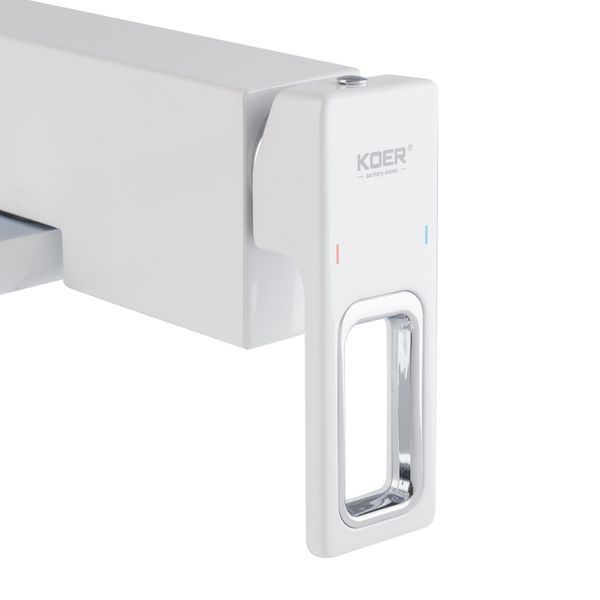 Душевая колонна со смесителем Koer KB-56009-04 3 функции (Цвет хром+белый) (KR5987) KR5987 фото