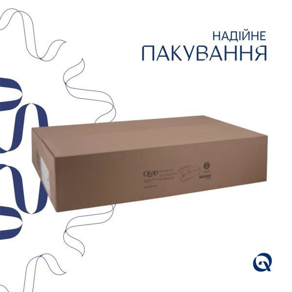 Комплект Qtap Cardinal: Раковина накладная 500&times;380&times;140 мм, White, овальная + Донный клапан Pop-up PU02 SD00054588 фото