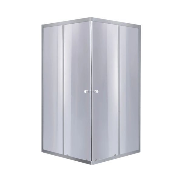 Набор Lidz душевая кабина Wawel SC90x90.SAT.LOW.GR, стекло тонированное 4 мм + поддон Mazur SD00048613 фото