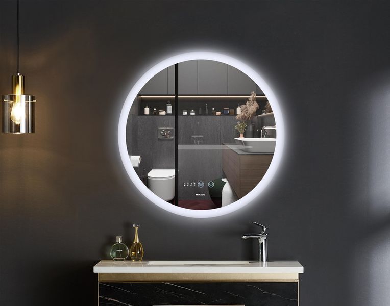 Зеркало Mixxus PLAIN MC10-80 с Led Touch, Anti-fog, димером, регулятором яркости, часами (MI6932) MI6932 фото