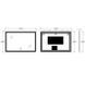 Дзеркало Zerix Mirra MR05-120x80 з LED Touch, Anti-fog, димером, регулятором яскравості (ZX6061) ZX6061 фото 4