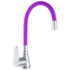 Смеситель для кухни Zerix SOP7 146 с фиолетовым гибким изливом (ZX2658) ZX2658 фото 1