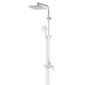 Душевая колонна со смесителем Koer KB-56009-04 3 функции (Цвет хром+белый) (KR5987) KR5987 фото 1