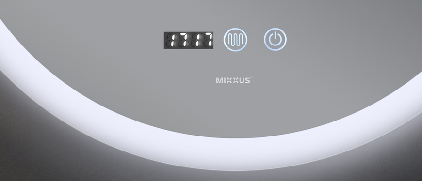 Зеркало Mixxus PLAIN MC10-80 с Led Touch, Anti-fog, димером, регулятором яркости, часами (MI6932) MI6932 фото