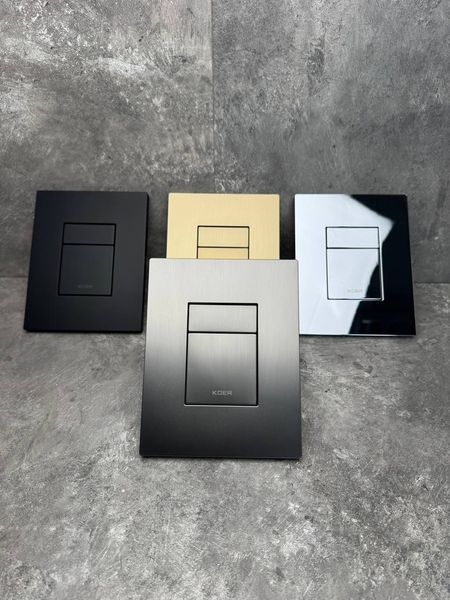 Панель смыва пластиковая Koer KT-0607-07 157x198x3mm, квадратная кнопка (KR5345) KR5345 фото