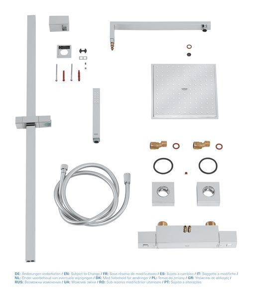 Душевая система с термостатом для душа Grohe Euphoria Cube System (26087000) 26087000 фото