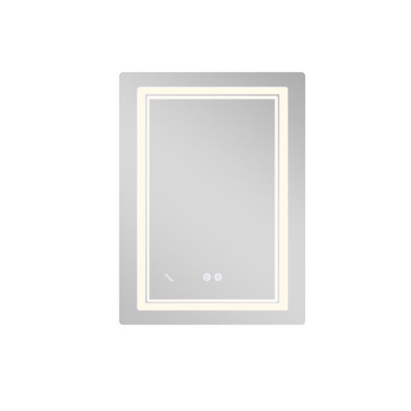 Дзеркало для ванної кімнати Qtap Cardinal (CA2) 600х800 з LED-підсвічуванням Touch, з антизапотіванням, з димером, рег. темп. кольору (3000-6500K) Reverse SD00054577 фото