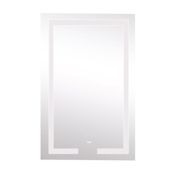 Зеркало Lidz Kubis 500х800 с LED-подсветкой Touch, с антизапотеванием, с диммером, рег. яркости LD78LF9365080 SD00052334 фото