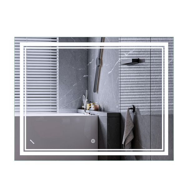 Зеркало Mixxus Premium QUADRO MR20-90x70-Reverse с Led Touch, Anti-fog, димером, регулятором яркости (MP6621) MP6621 фото