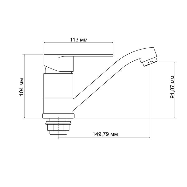 Смеситель для кухни Lidz Tani 003M (k40) LDTAN003MCRM44969 Chrome SD00051093 фото