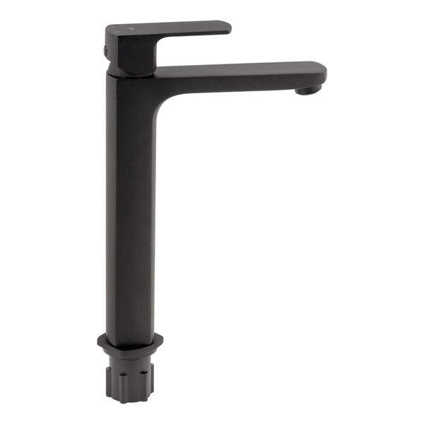 Смеситель для раковины Qtap Lipno высокий QTLIPNO1023H101CB Black Matt SD00042259 фото