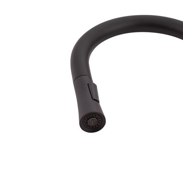 Змішувач для кухні Qtap Evicka з висувним виливом QTEVI9135103UB Black Matt SD00042268 фото