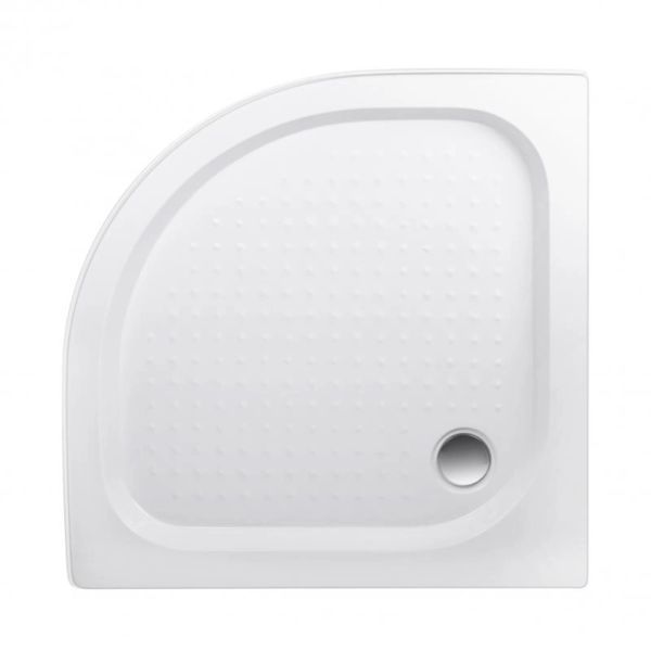 Lidz Набор: Душевая кабина Latwa SC90x90.SAT.LOW.DGR, полукруглая, стекло тонированное 4&nbsp;мм + Душевой поддон Kapielka ST90x90x14 SD00055614 фото