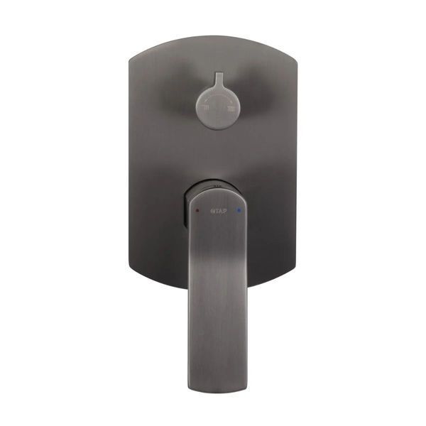 Комплект прихованого монтажу Qtap Slavonice Gunmetal Black PVD Graphite: Душова система QTSLA113GMB45899 + Змішувач для раковини QTSLA273GMB45920 SD023044 фото