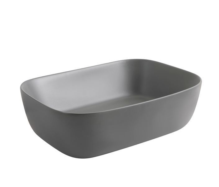 Раковина накладная Mixxus Premium DIVERSE-0116 GRAY 455x330x135mm (MP6651) MP6651 фото
