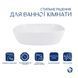 Комплект Qtap Cardinal: Раковина накладная 600x380x140 мм, White, овальная + Донный клапан Pop-up PU02 SD00054589 фото 3