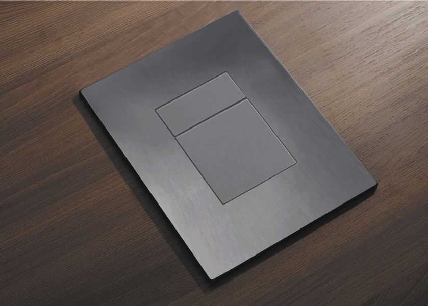 Панель змиву пластикова Koer KT-0607-07 157x198x3mm, кнопка квадратна (KR5345) KR5345 фото