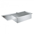 Кухонна мийка GROHE K1000 (31582SD0) 1160х520 мм, нержавіюча сталь, з крилом зліва 31582SD0 фото