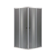Душова кабіна без піддону Mixxus PLAIN SC01-90x90x185-GR CHROME сіре тоноване скло 4мм (MI6900)