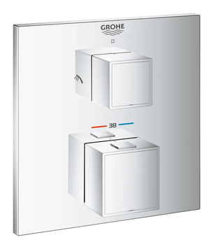 Термостат прихованого монтажу на 2 споживача Grohe Grohtherm Cube (24154000) 24154000 фото
