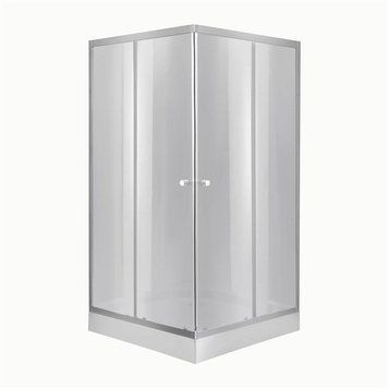 Lidz Набор: Душевая кабина Wawel SC90x90.SAT.LOW.DGR, квадратная, стекло тонированное 4&nbsp;мм + Душевой поддон Kapielka ST90x90x14 SD00055615 фото