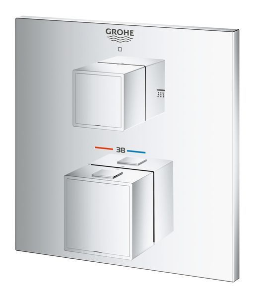 Термостат прихованого монтажу на 2 споживача Grohe Grohtherm Cube (24154000) 24154000 фото