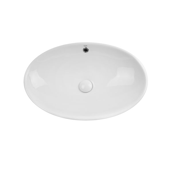 Раковина-чаша Qtap Dove 625х415х150 White с донным клапаном QT06113077W SD00046248 фото