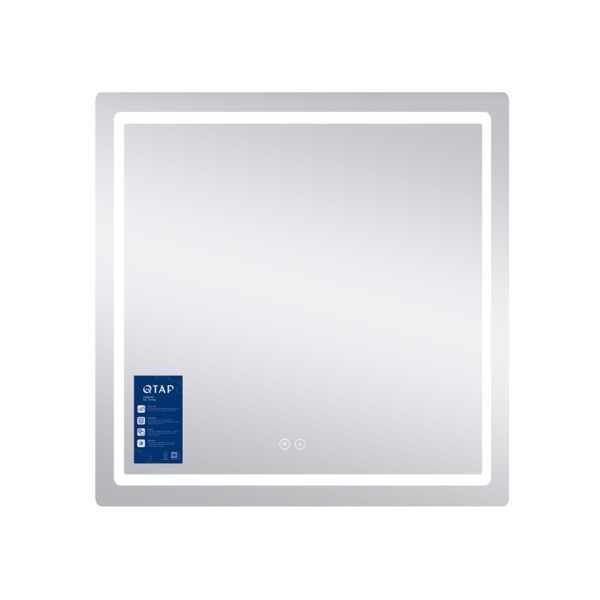 Дзеркало Qtap Mideya 800x800 з LED-підсвічуванням Touch, з антизапотіванням, димером QT2078NCF8080W SD00051750 фото