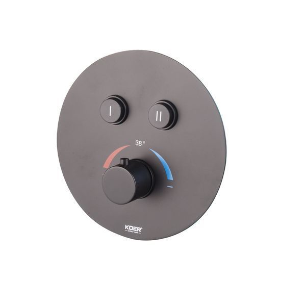 Встраиваемая душевая система с термостатом Koer KB-67012-05 (Цвет черный) (KR4729) KR4729 фото