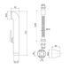 Набір для гігієнічного душу Qtap Inspai-Varius округлий QTSETCRMA021 Chrome/Grey (Set) SD00035713 фото 2