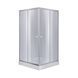 Набор Lidz душевая кабина Wawel SC80x80.SAT.LOW.GR, стекло тонированное 4 мм + поддон Mazur