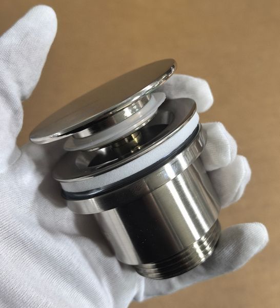 Донный клапан для раковины Koer PW-11-02 1 1/4'' универсальный (с/без перел.) СLICK-СLACK SS COLOR (KR5792) KR5792 фото