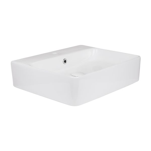 Раковина Qtap Nando 500х420х130 White с донным клапаном QT1211K404AW SD00037250 фото