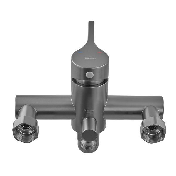Смеситель для ванны Zerix Rex-006 (Euro) Graphite из нерж. стали (Цвет графит) (ZX6120) ZX6120 фото
