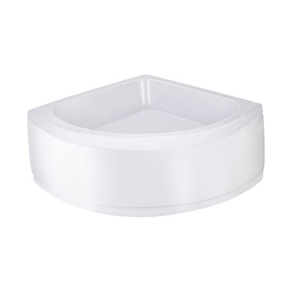 Lidz Latwa SC80x80.SAT.MID.GR Душевая кабина полукруглая, стекло тон. 4 мм + Lidz Душевой поддон KAPIELKA ST80x80x26, с панелью SD00050784 фото