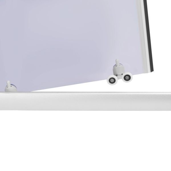 Lidz Latwa SC80x80.SAT.MID.GR Душевая кабина полукруглая, стекло тон. 4 мм + Lidz Душевой поддон KAPIELKA ST80x80x26, с панелью SD00050784 фото