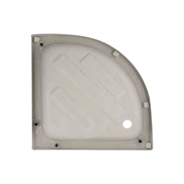 Lidz Latwa SC80x80.SAT.MID.GR Душевая кабина полукруглая, стекло тон. 4 мм + Lidz Душевой поддон KAPIELKA ST80x80x26, с панелью SD00050784 фото