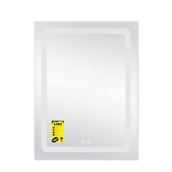Дзеркало Lidz Kubis 600х800 з LED-підсвічуванням Touch, з антизапотіванням, з димером, рег. яскравості LD78LF9376080 SD00052336 фото
