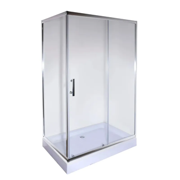 Душевая кабина с низким поддоном Mixxus HARD SCT01-100x90x198-TR CHROME прозрачное стекло 5мм (MI6909) MI6909 фото